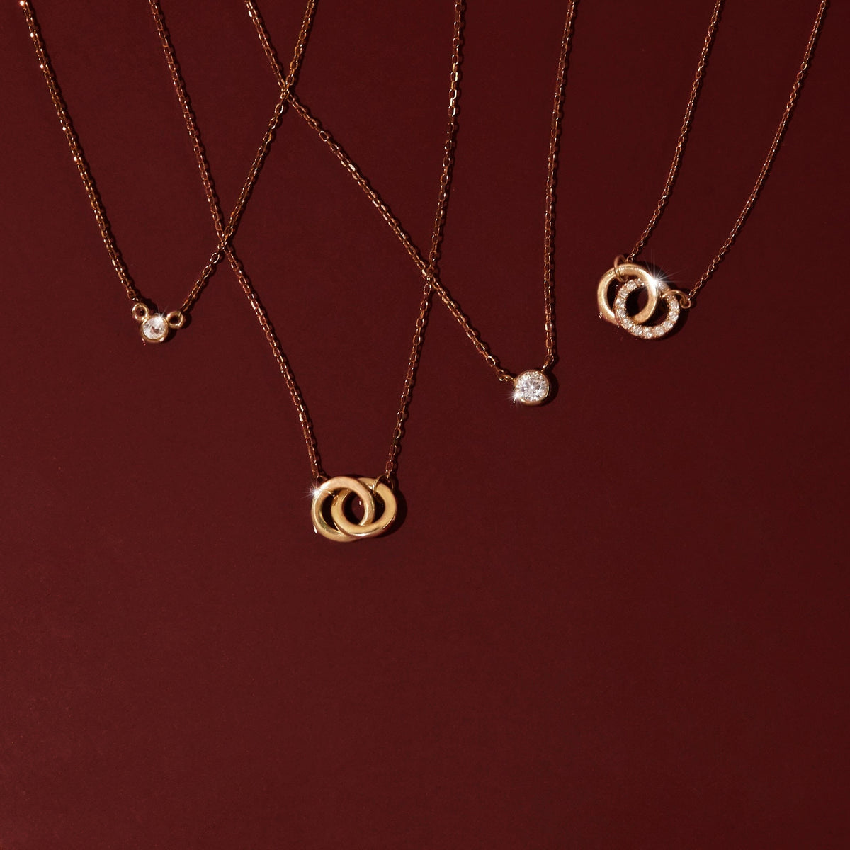 Mini Diamond Bezel Necklace