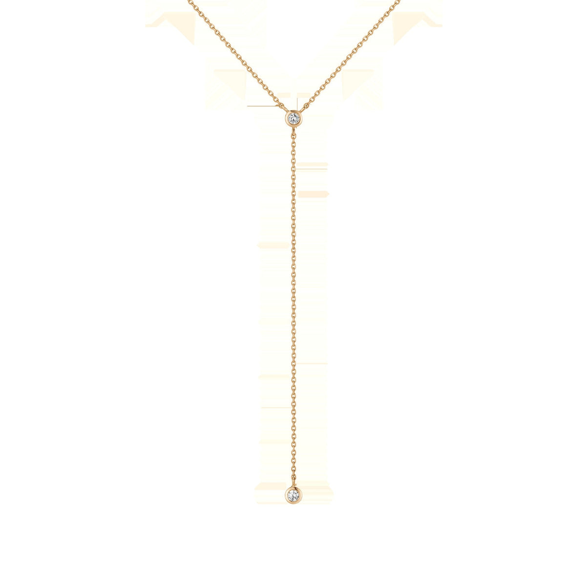 Lab Grown Diamond Bezel Lariat