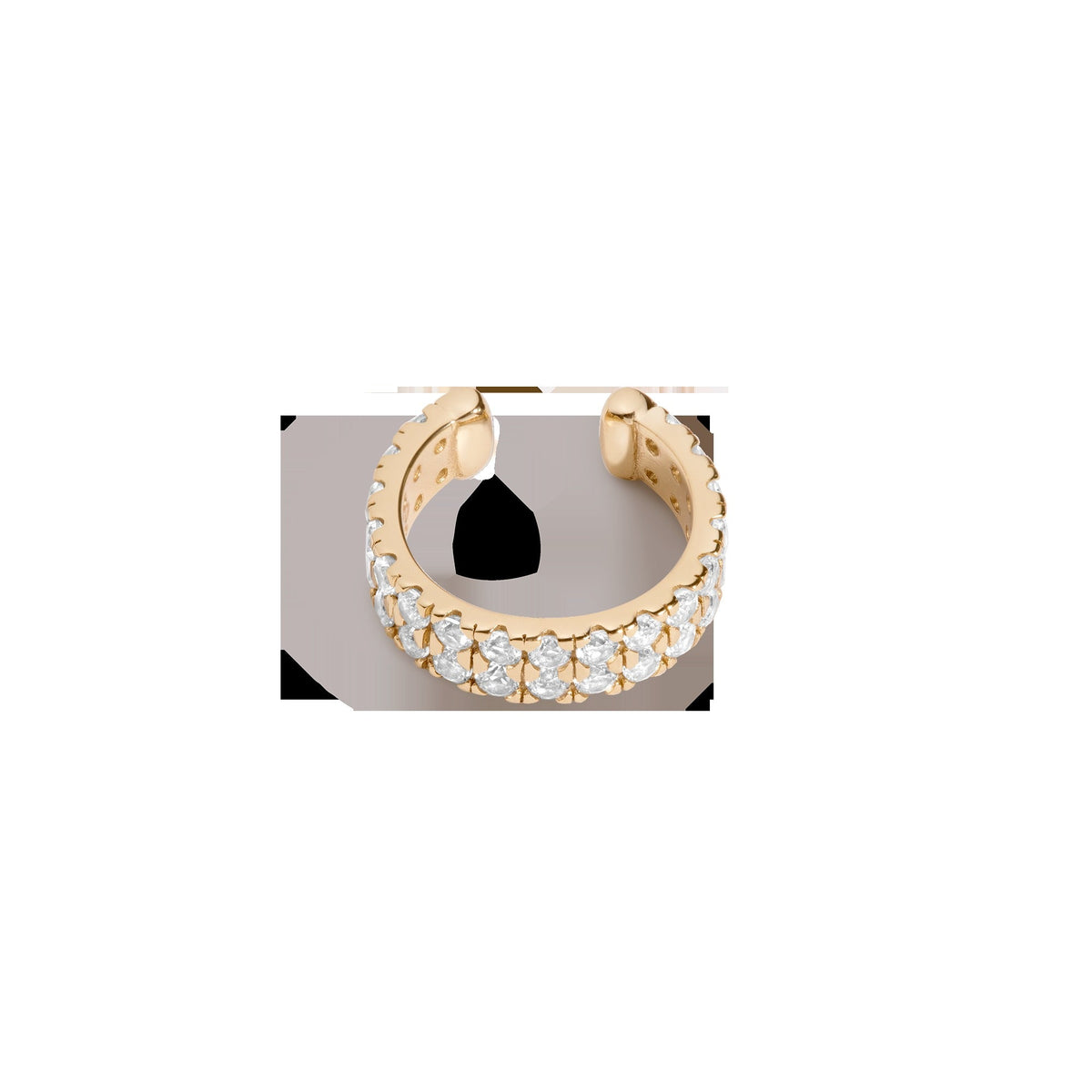 Lab Grown White Sapphire Double Ear Cuff
