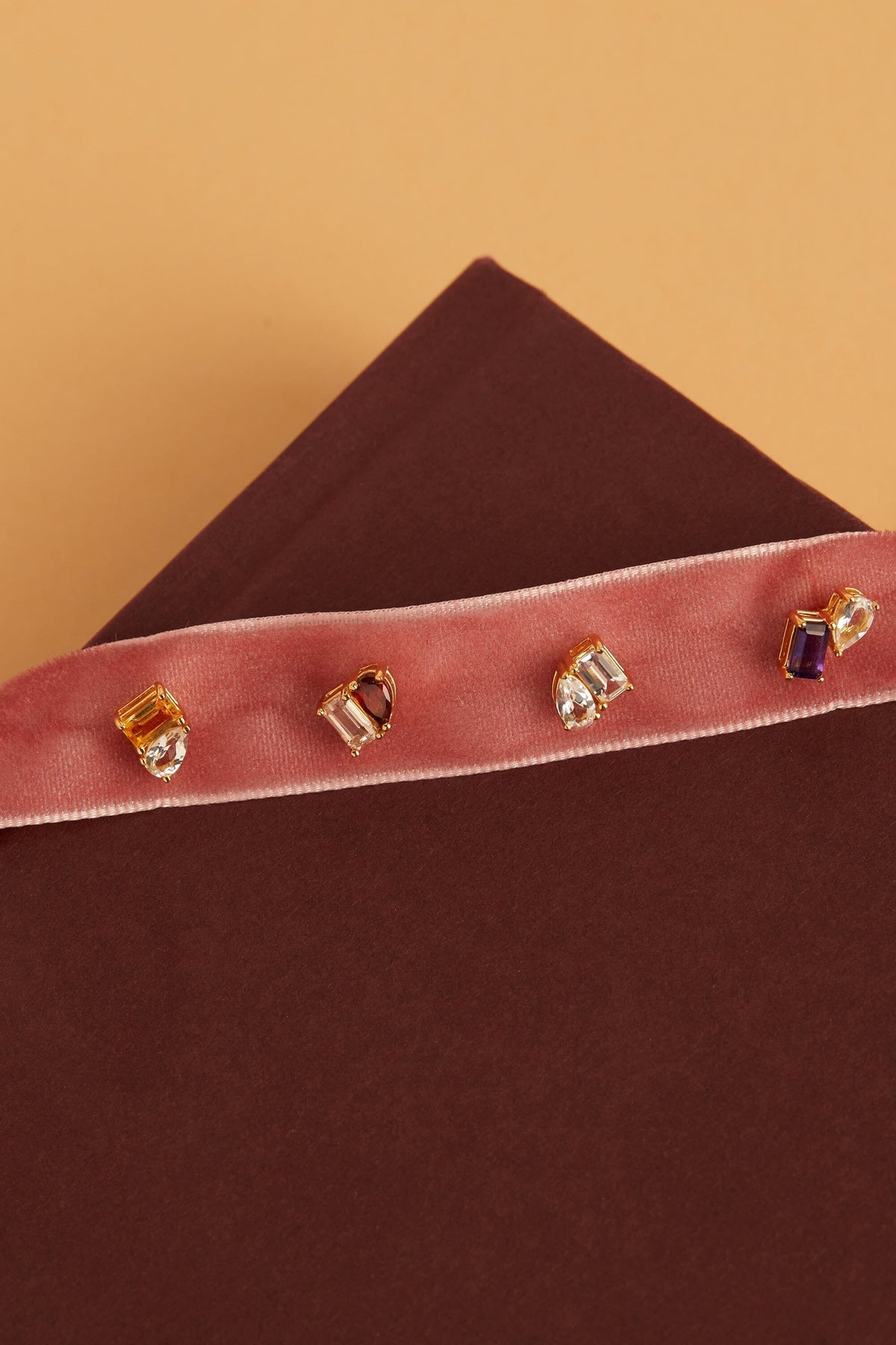 Toi et Moi Gemstone Mini Heirloom Earring