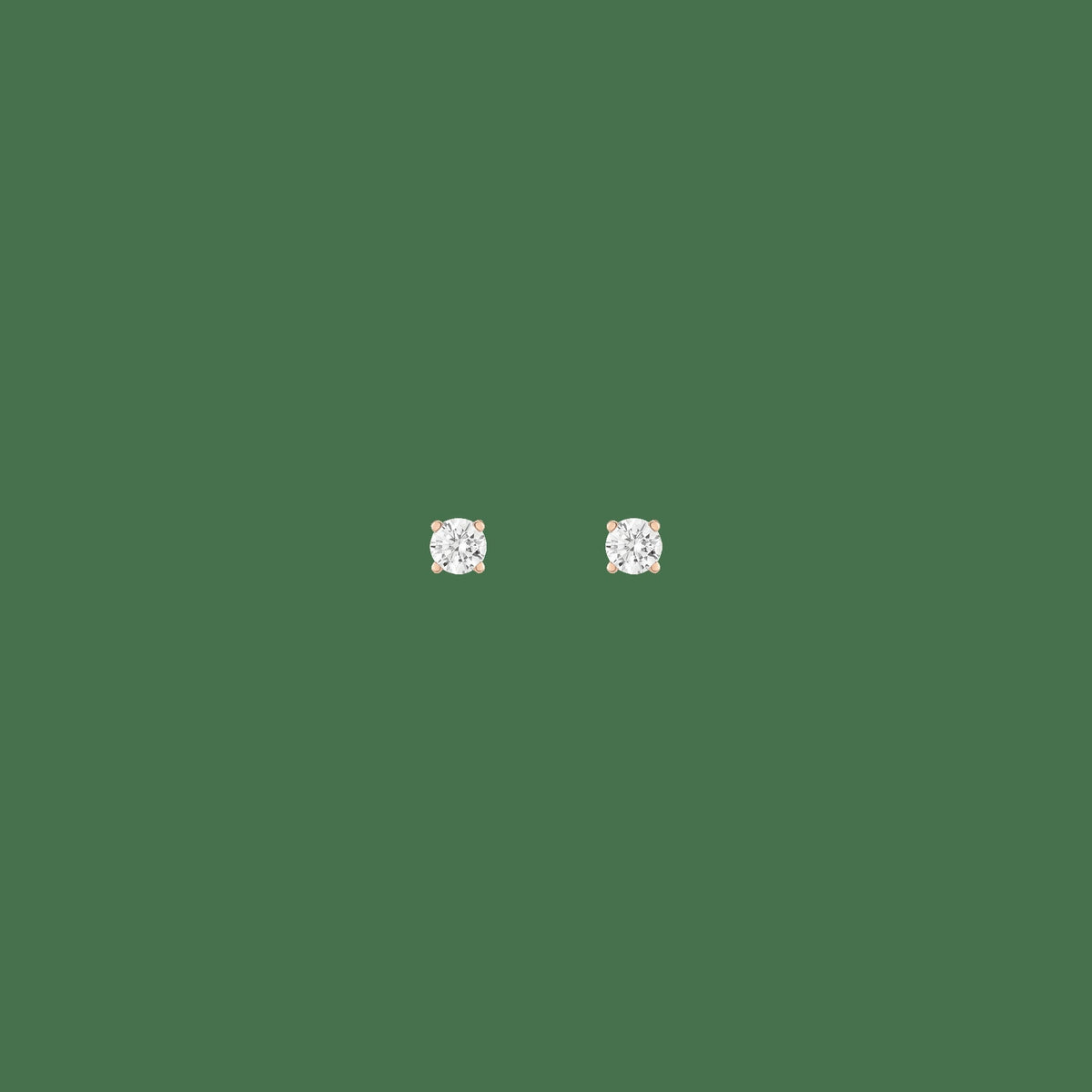Lab Grown Diamond Stud Earrings - Single