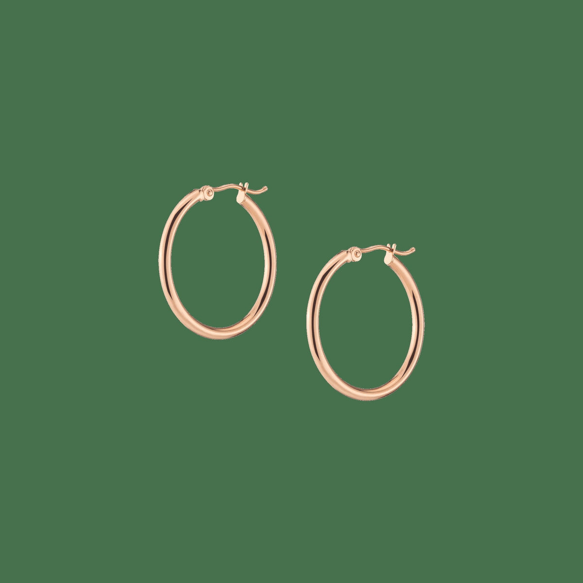 Gold Hoop Earrings - 2mm