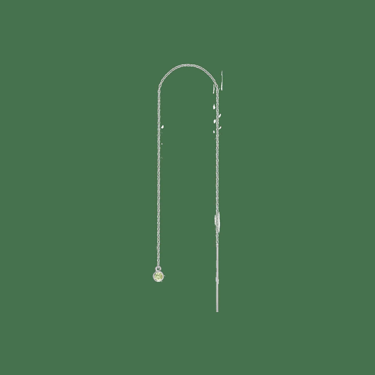 Birthstone Ear Chain Threader (Pair)