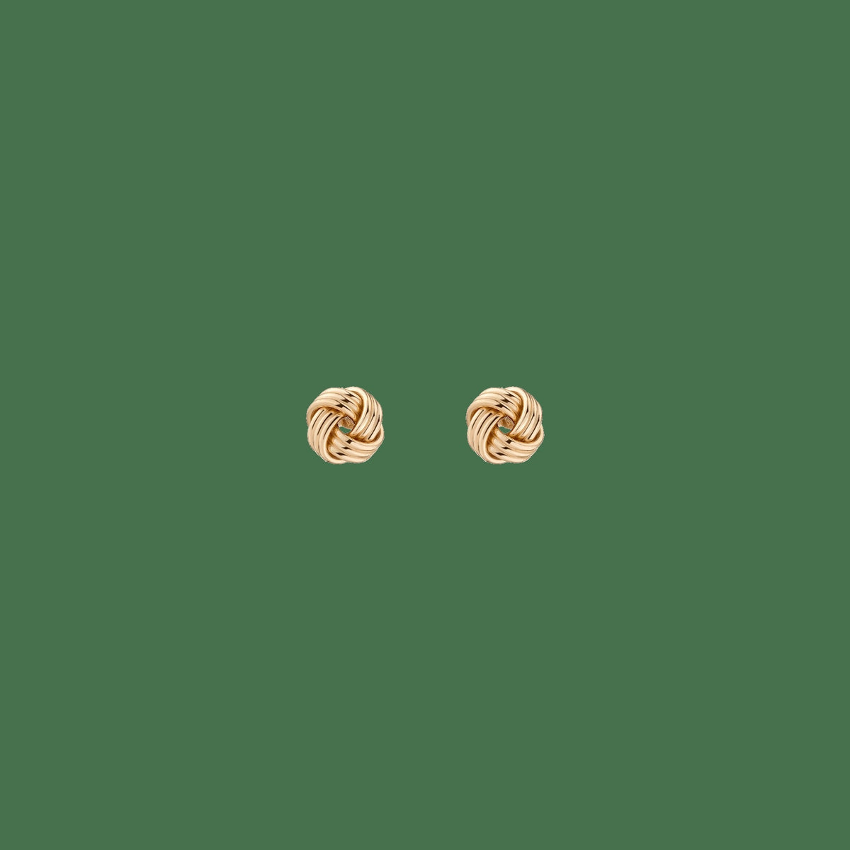 Gold Knot Stud Earrings
