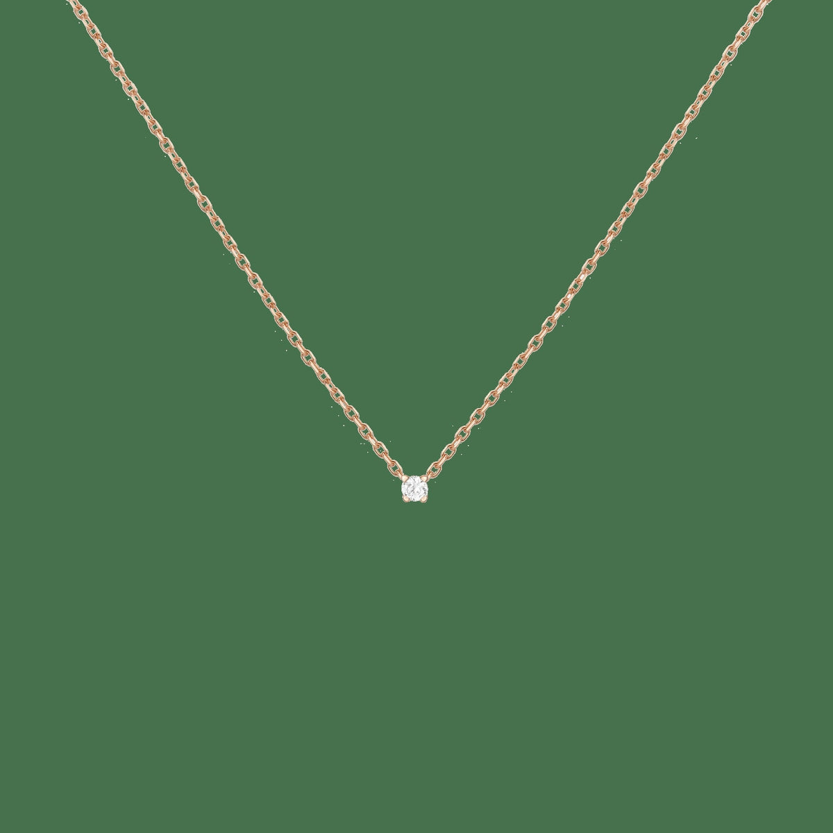 Lab Grown Diamond Solitaire Necklace