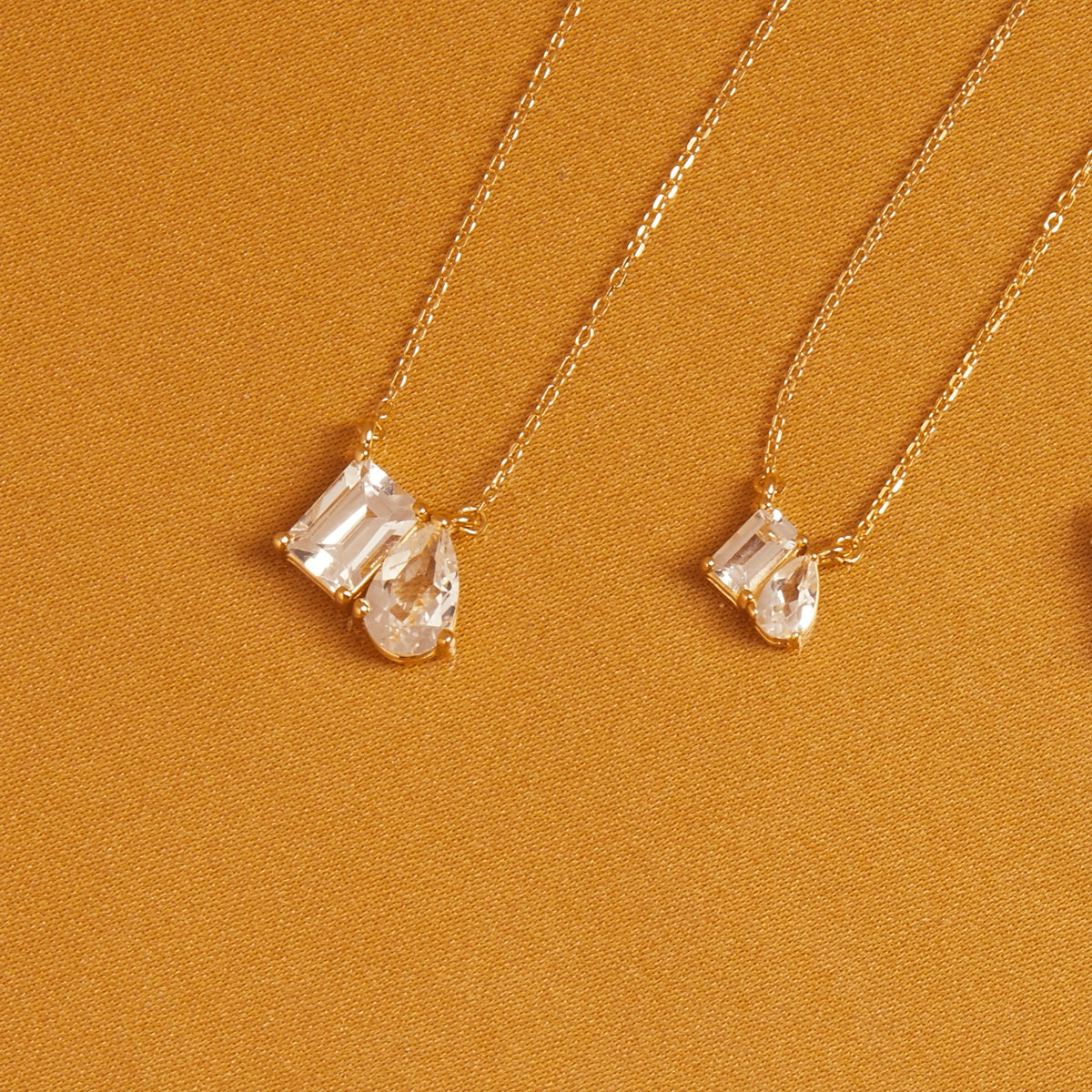 Toi et Moi Gemstone Classic Necklace