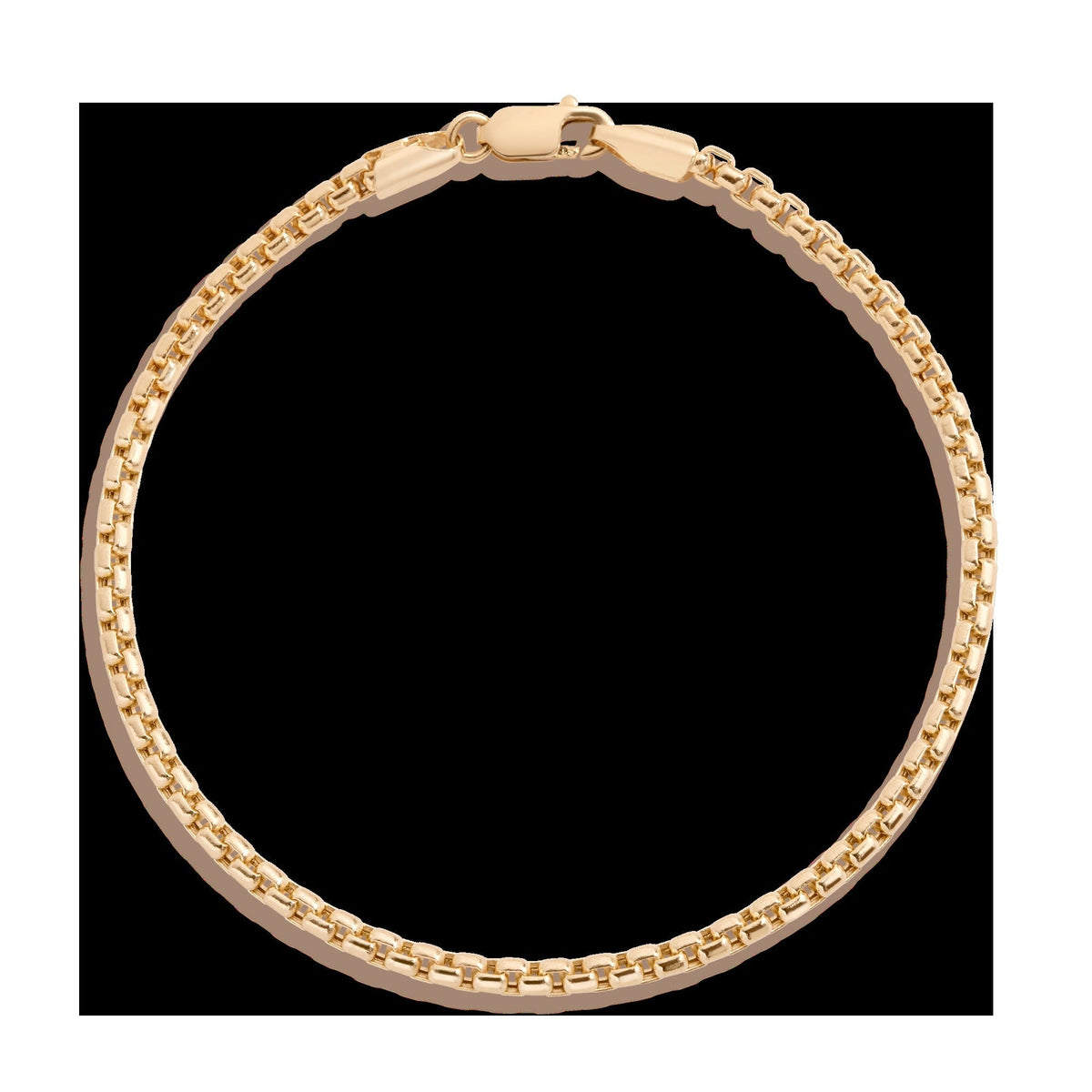 Round Box Chain Bracelet