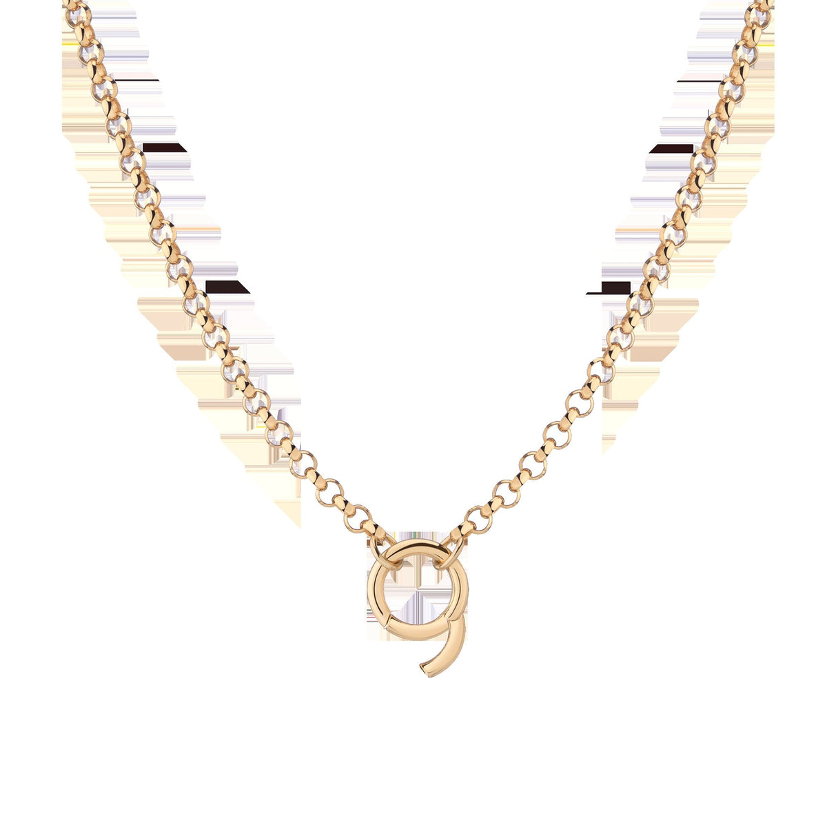 Rolo Chain Charm Necklace