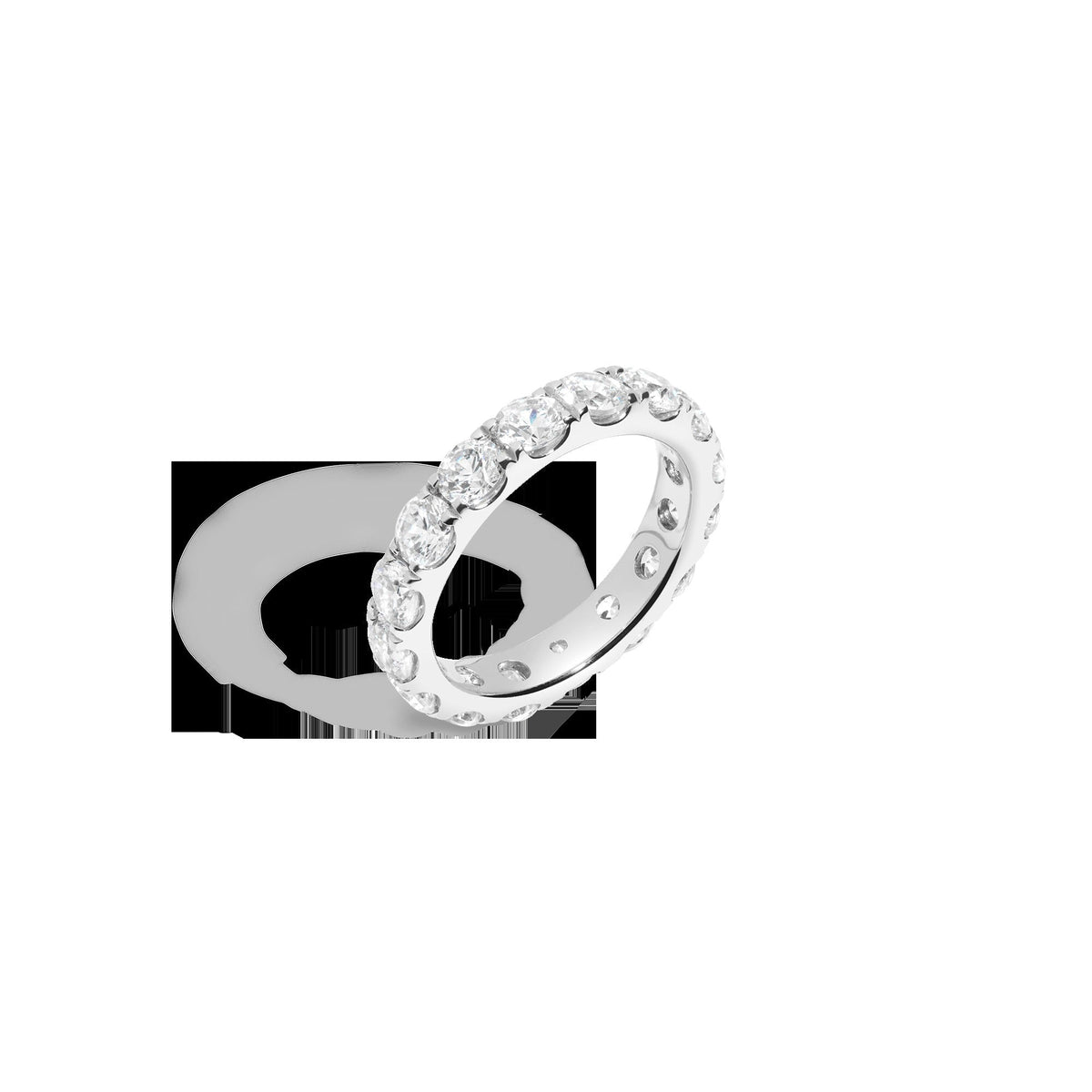 4ct Round Lab Grown Diamond Eternity Ring