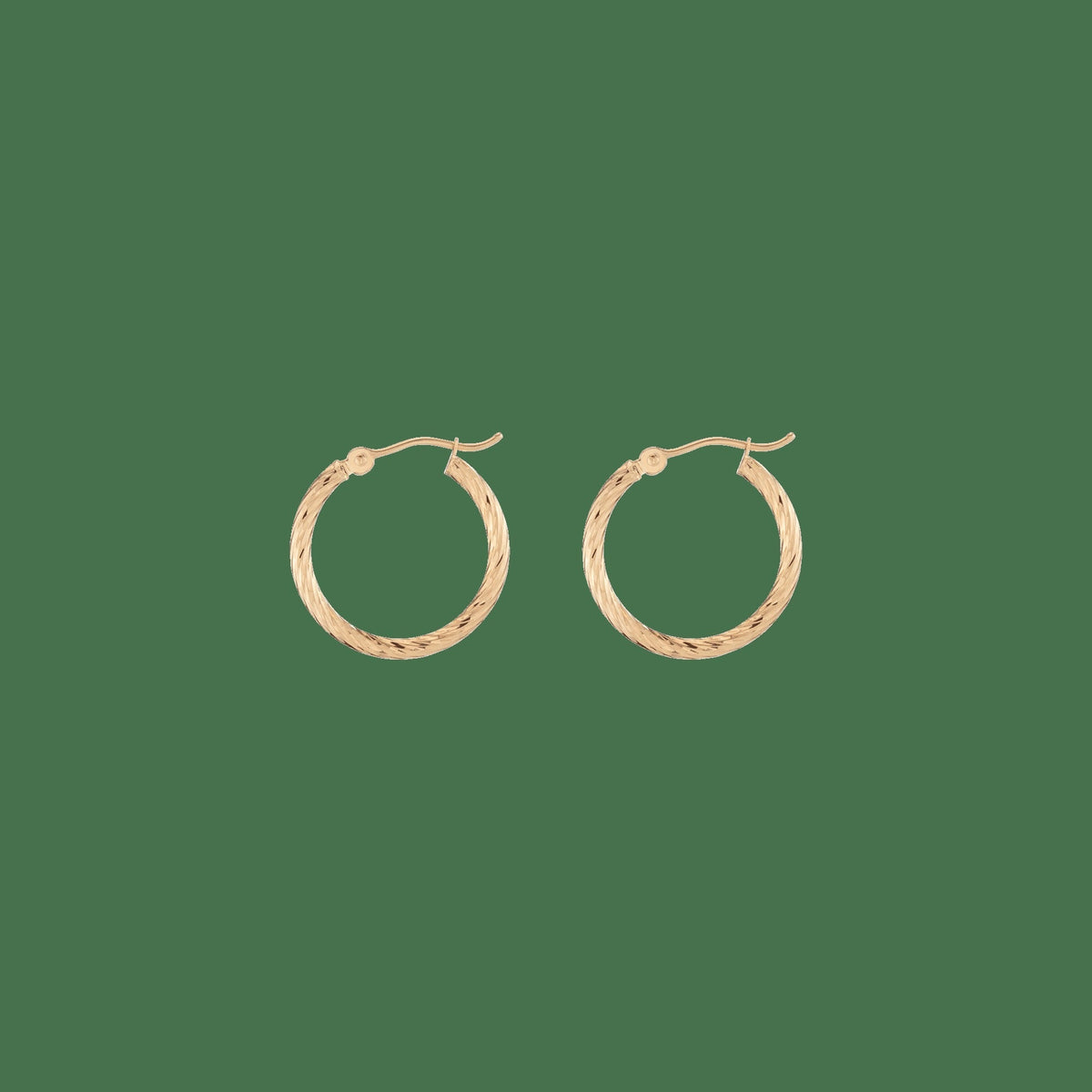 Thin Twisted Hoop Earrings