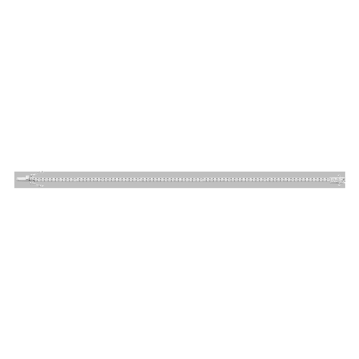 Petite Lab Grown White Sapphire Tennis Bracelet