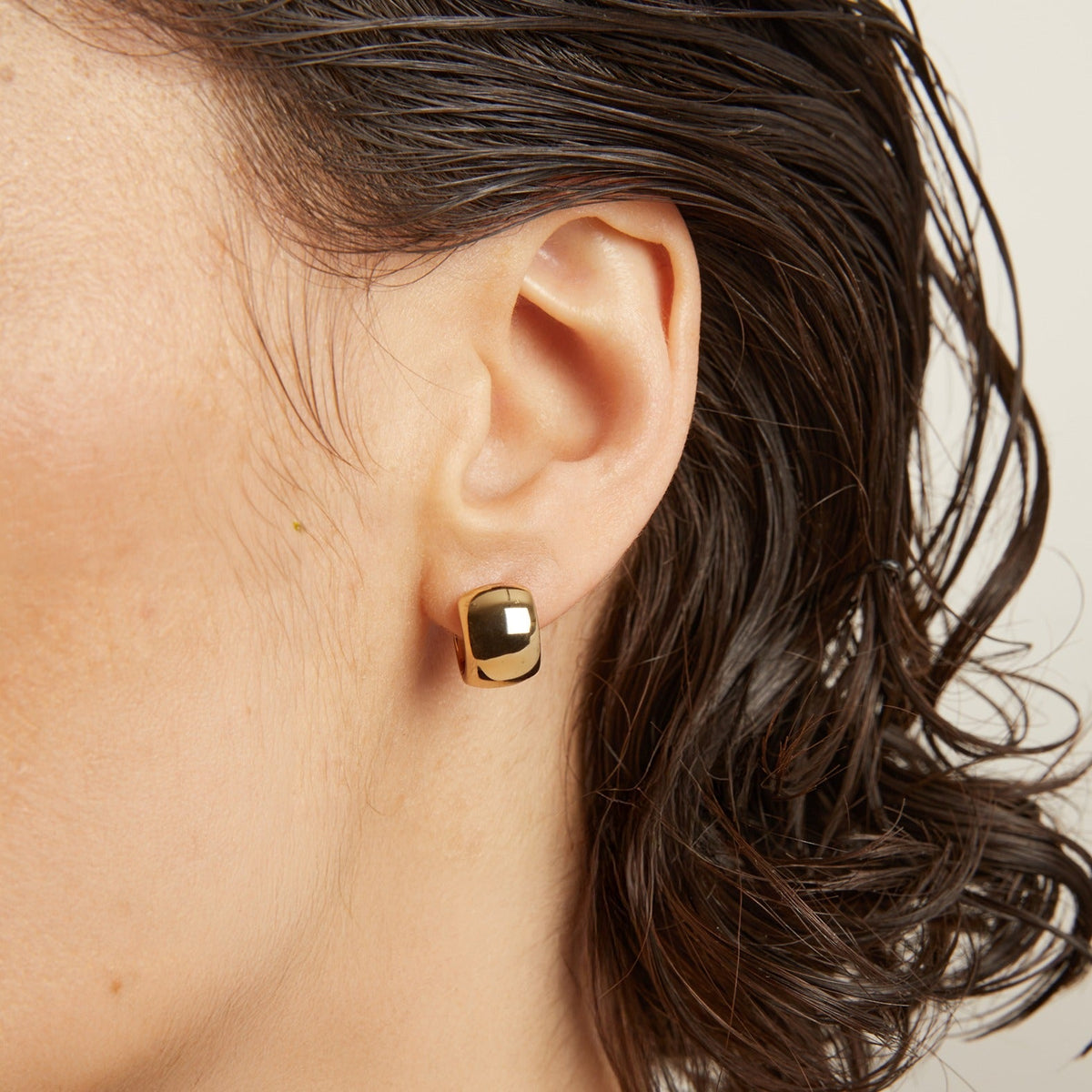 Chunky Huggie Earrings