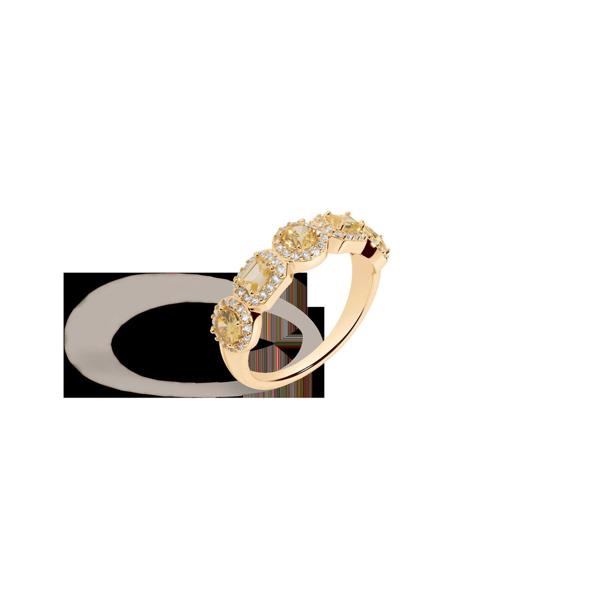 Lab Grown Canary Edwardian Ring