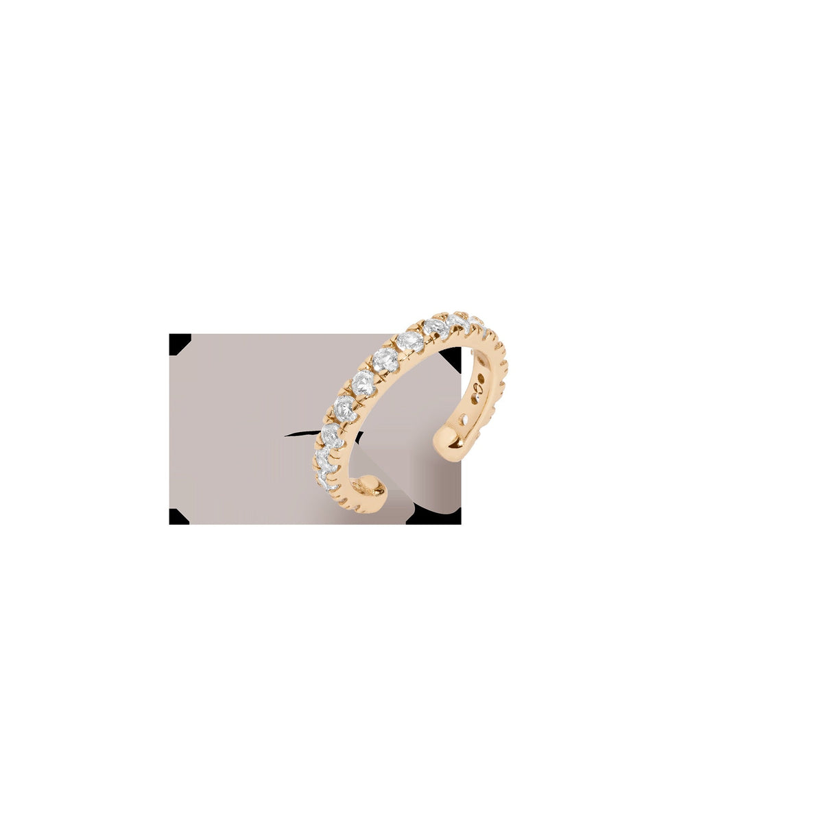 Lab Grown White Sapphire Ear Cuff