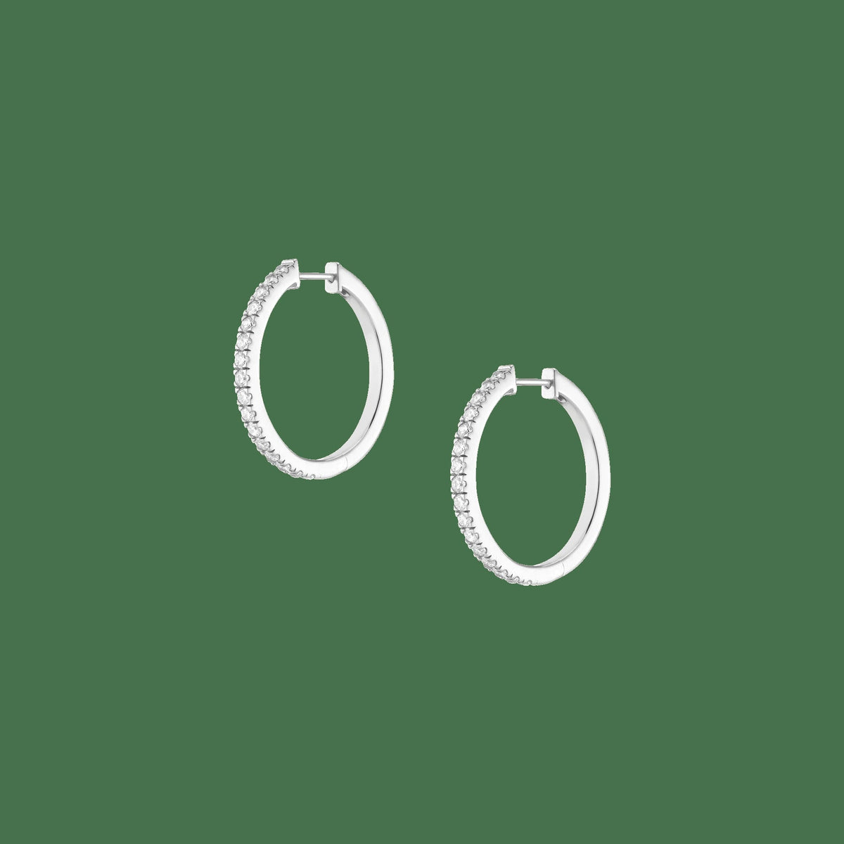 Lab Grown Diamond Hoop Earrings