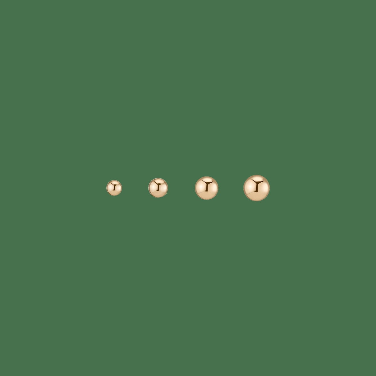 Gold Ball Studs 5mm