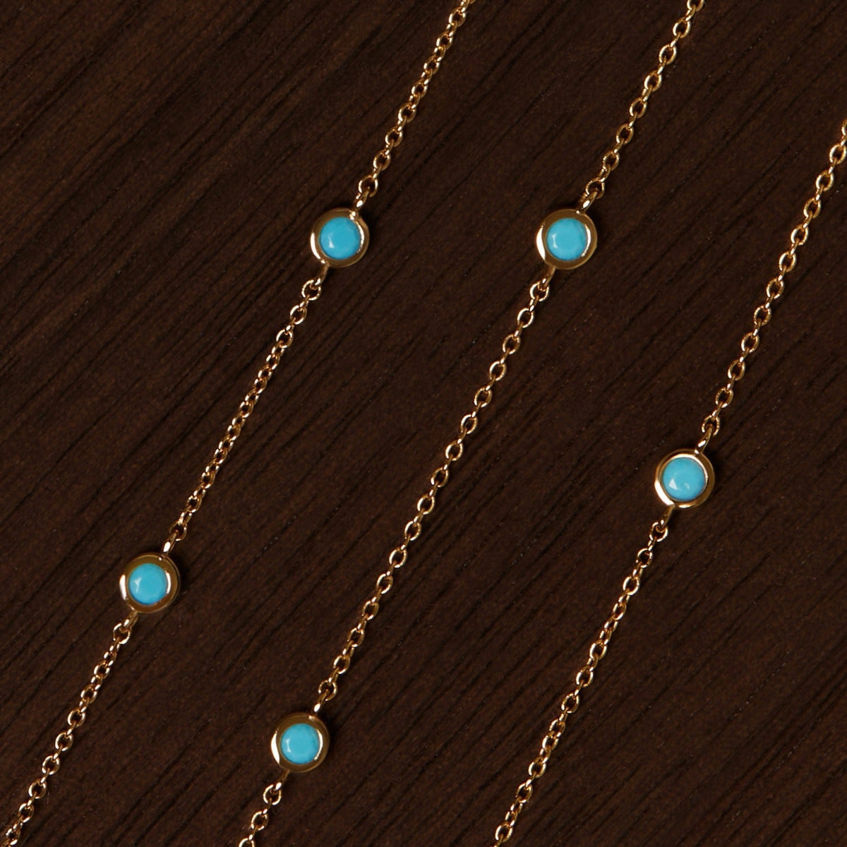 Aurate x Frye: Turquoise Station Necklace