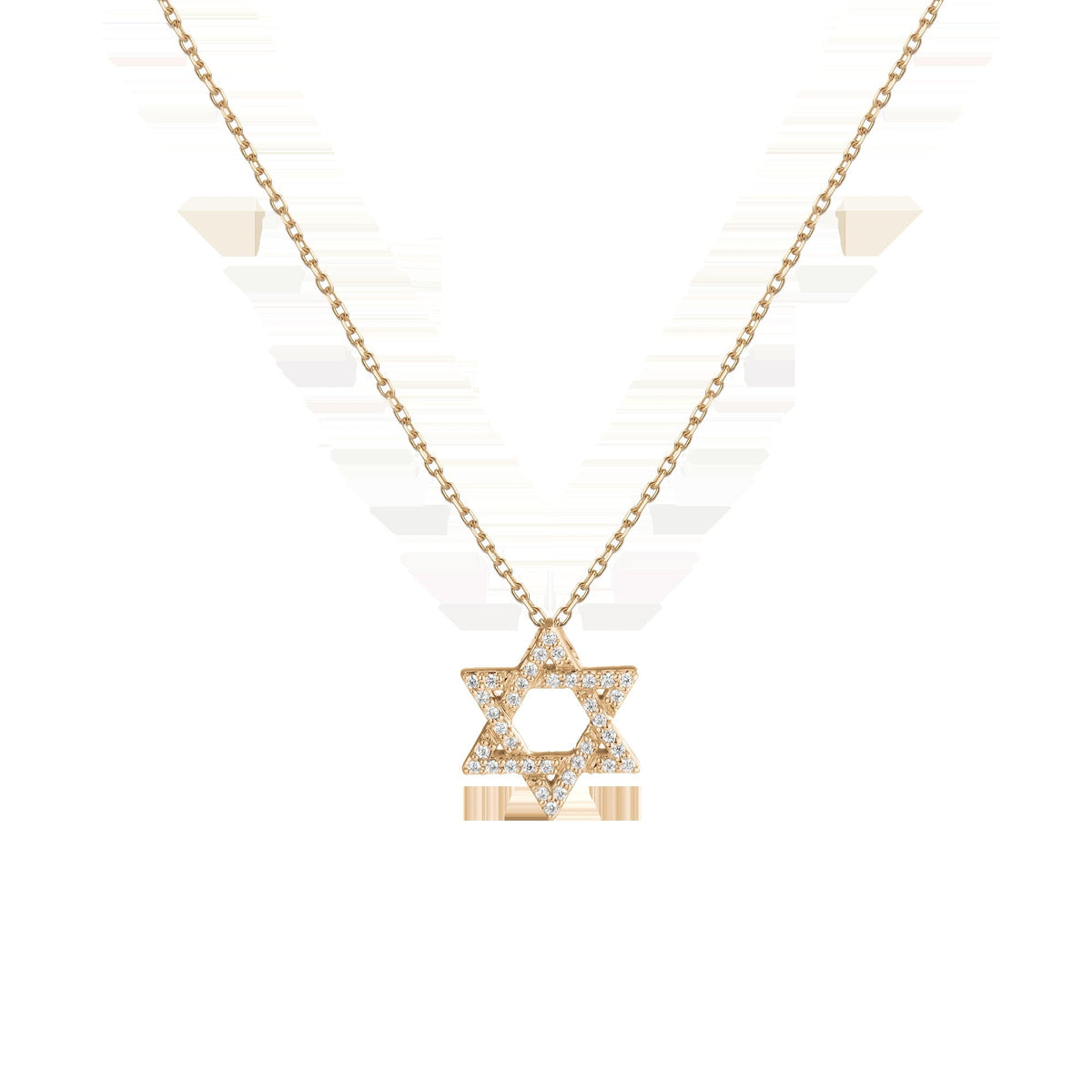 Lab Grown Diamond Star of David Necklace