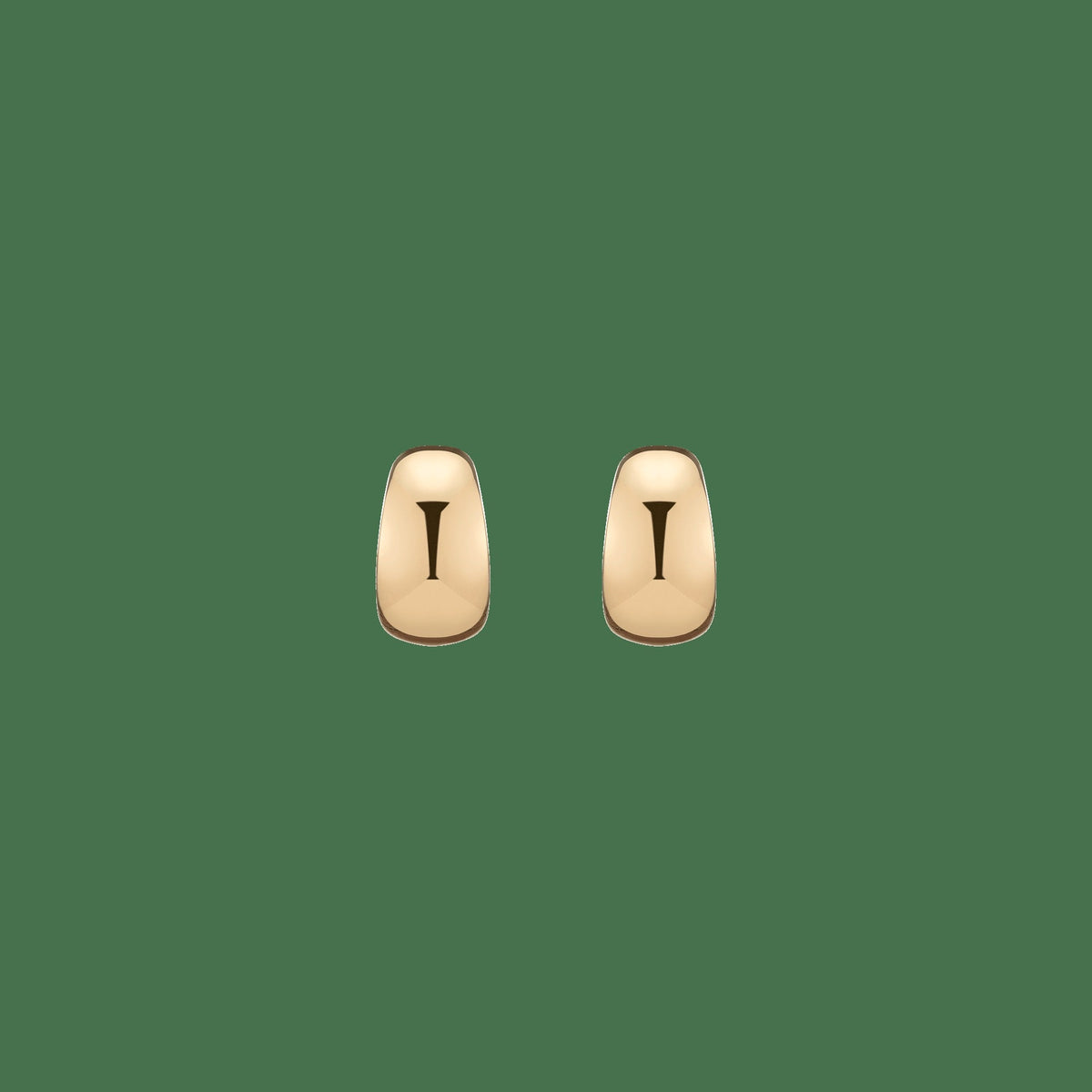 Gold Smooth Arch Hoops Small