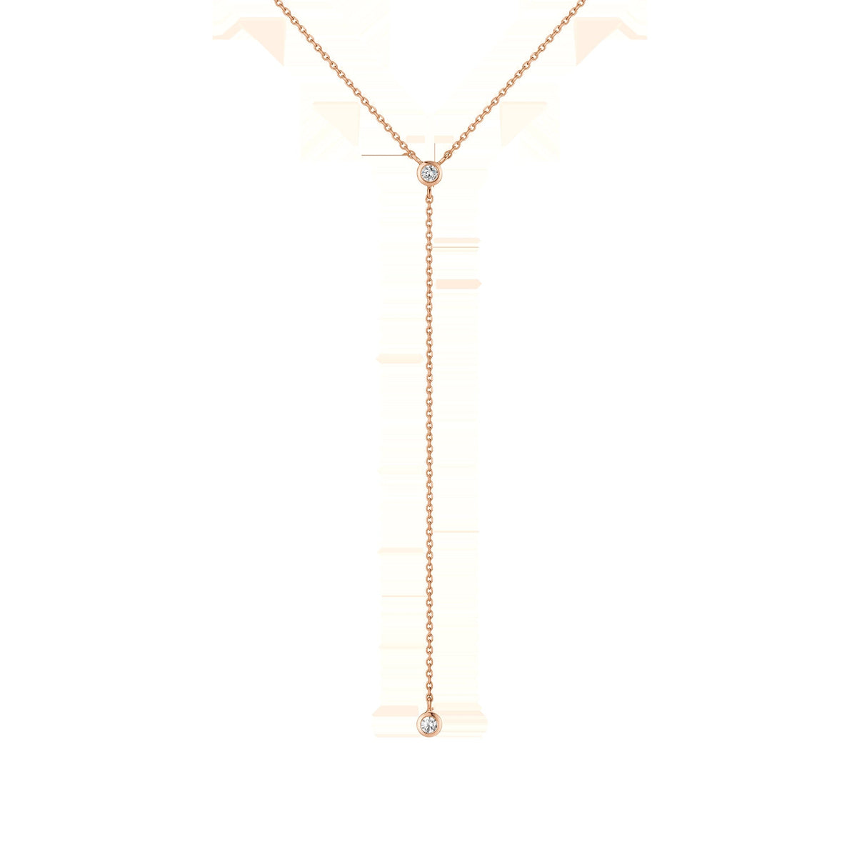 Lab Grown Diamond Bezel Lariat