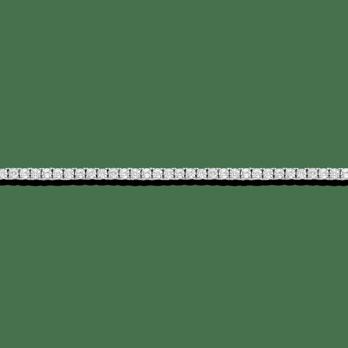 Lab Grown White Sapphire Tennis Necklace - 13ct