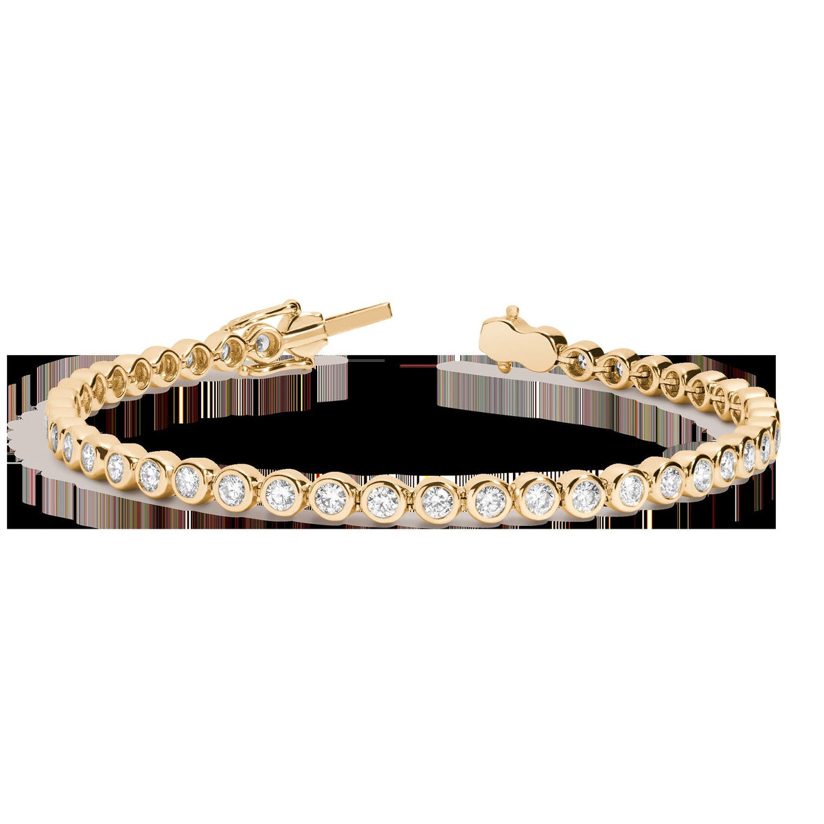 Lab Grown Diamond Bezel Tennis Bracelet