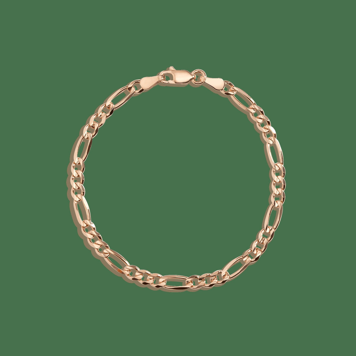 Large Gold Figaro Chain Anklet