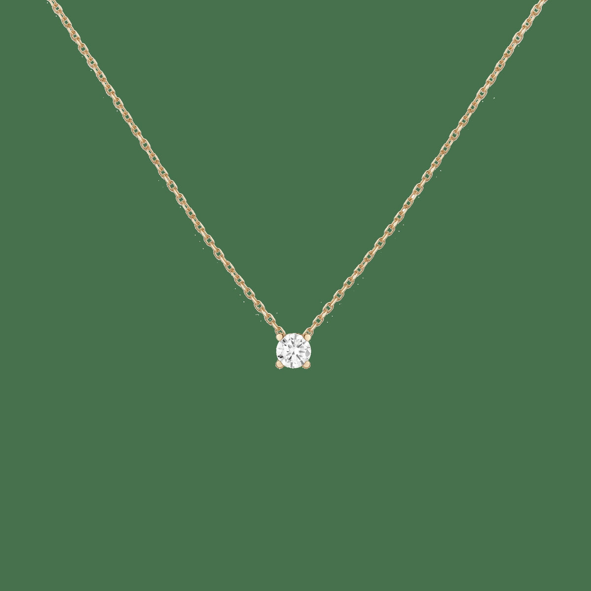 Lab Grown Diamond Solitaire Necklace