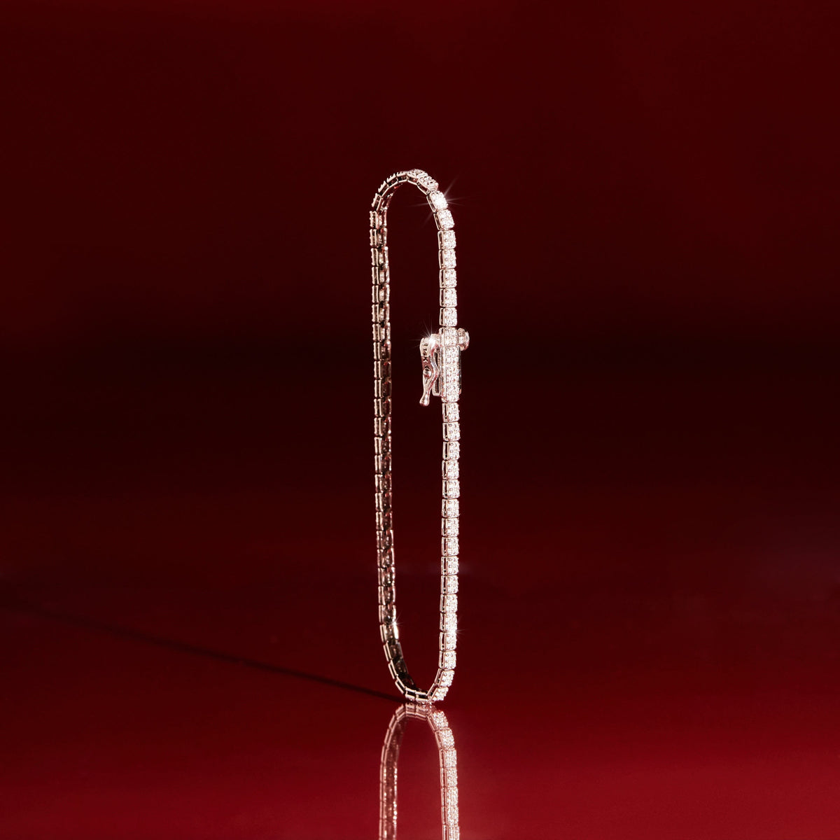 Diamond Cluster Tennis Bracelet