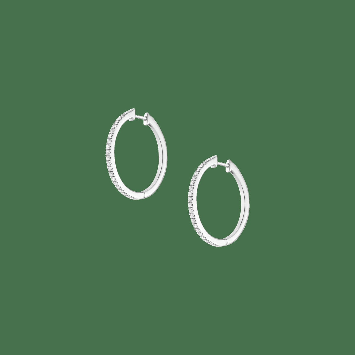Lab Grown Diamond Hoop Earrings
