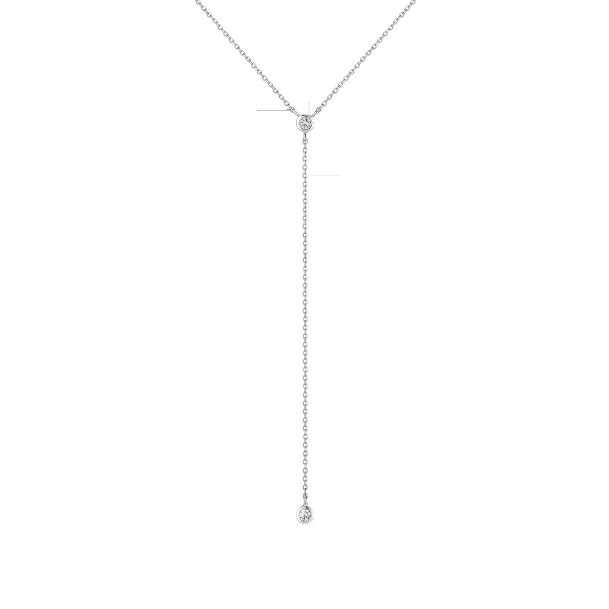 Lab Grown Diamond Bezel Lariat