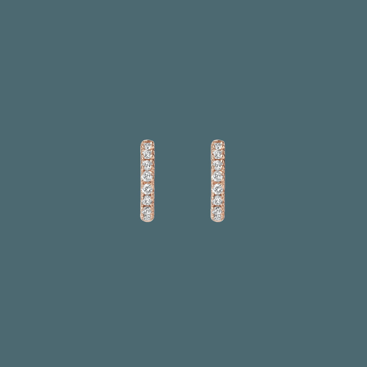 Diamond Huggie Earrings