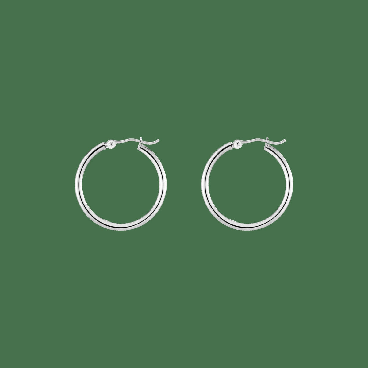 Gold Hoop Earrings - 2mm
