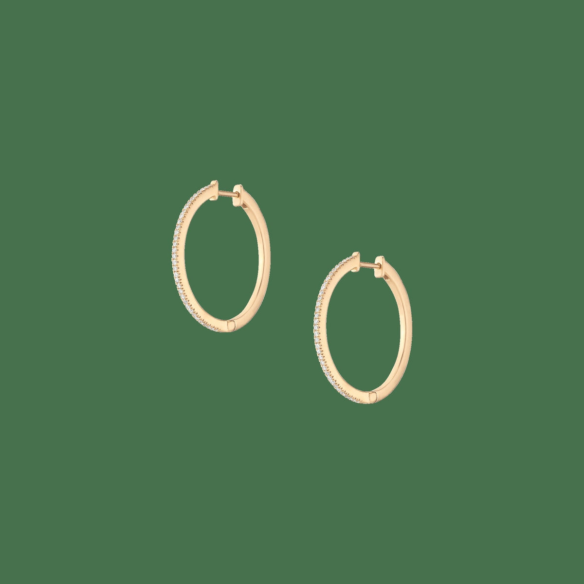 Lab Grown Diamond Hoop Earrings