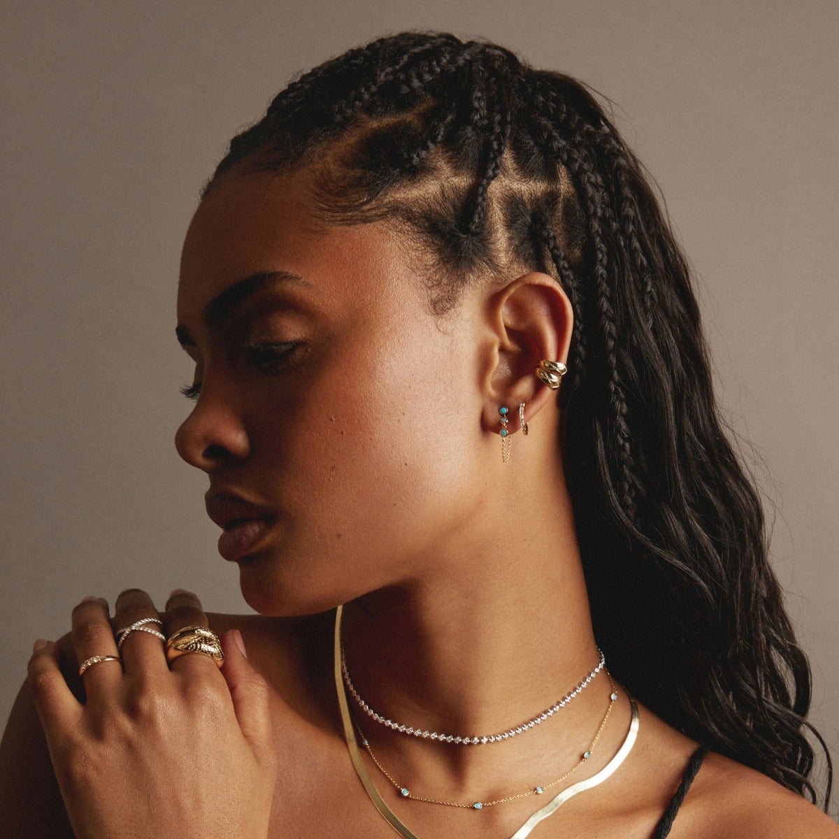 Aurate x Frye: Western Stitch Ear Cuff