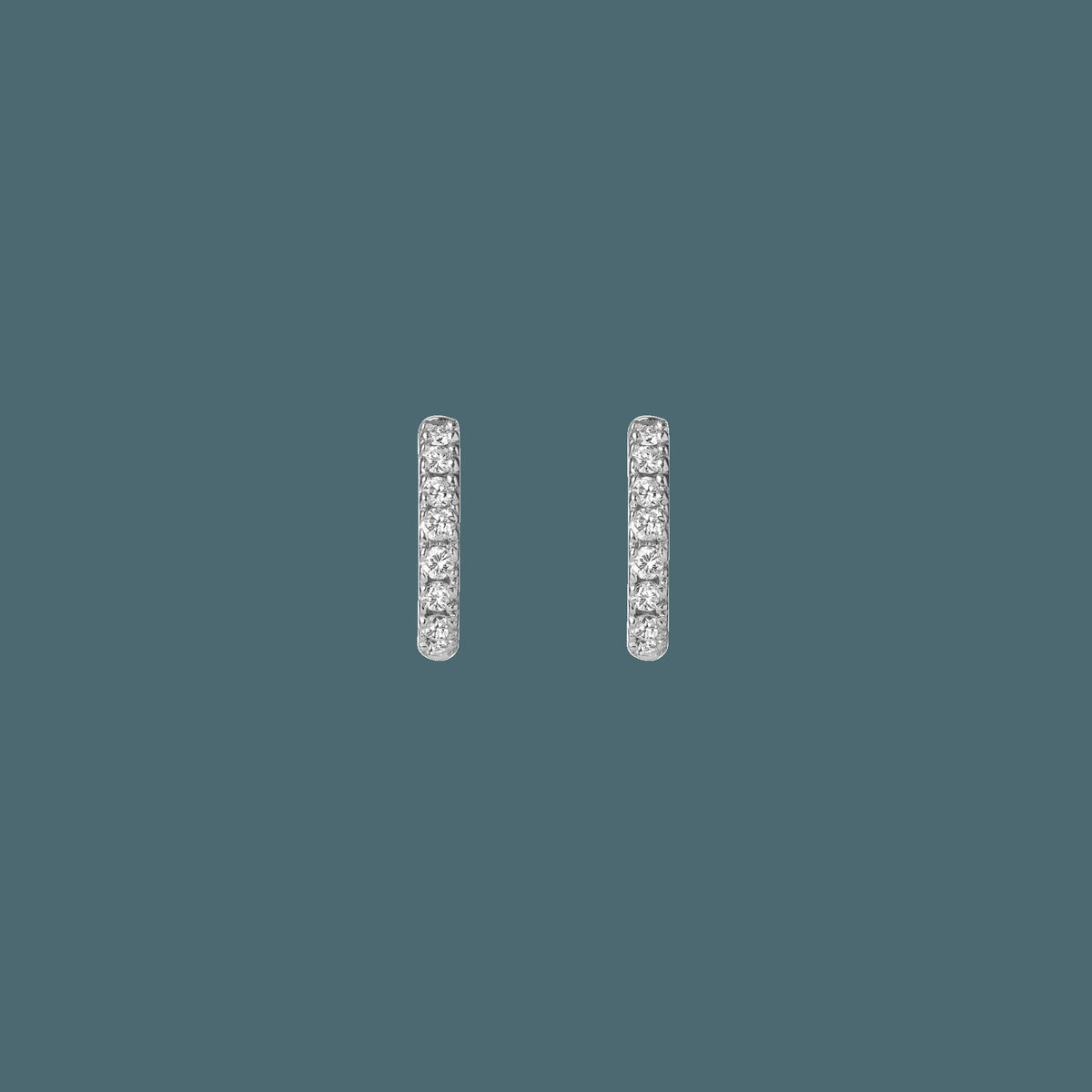 Diamond Huggie Earrings