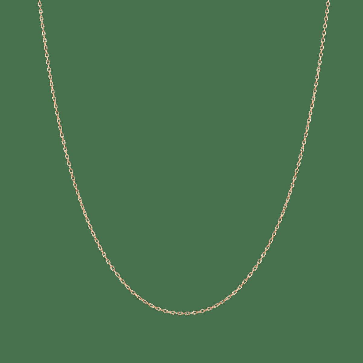 Gold Diamond Cut Chain Necklace