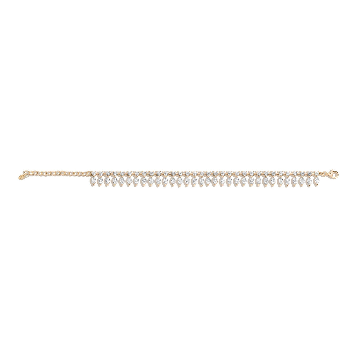 Aurate x Frye: Marquise Fringe Bracelet