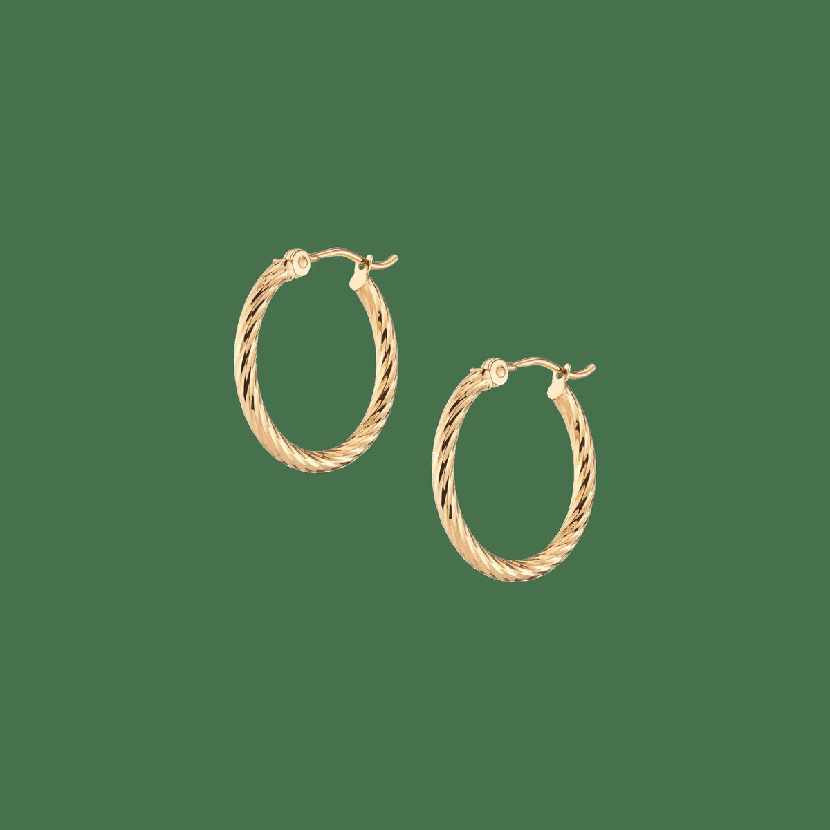 Thin Twisted Hoop Earrings