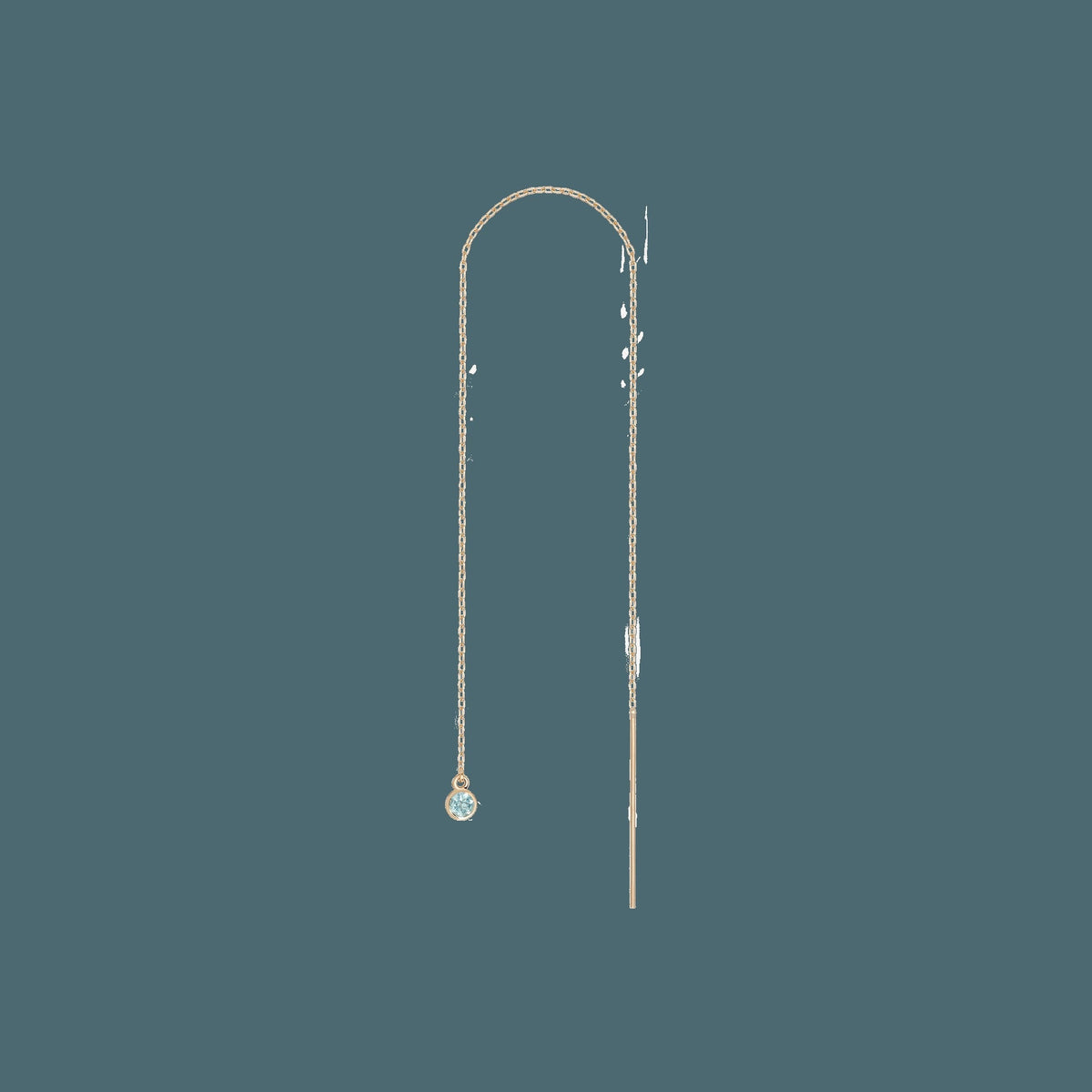 Birthstone Ear Chain Threader (Pair)
