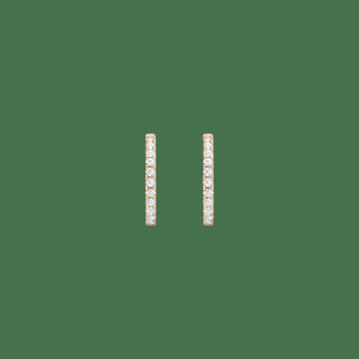 35mm Lab Grown White Sapphire Hoop Earrings