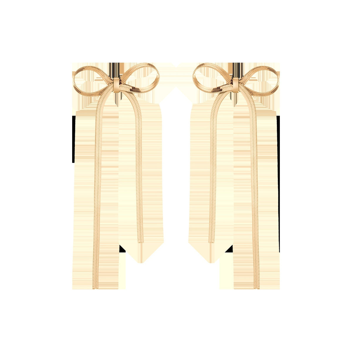 Herringbone Bow Earrings