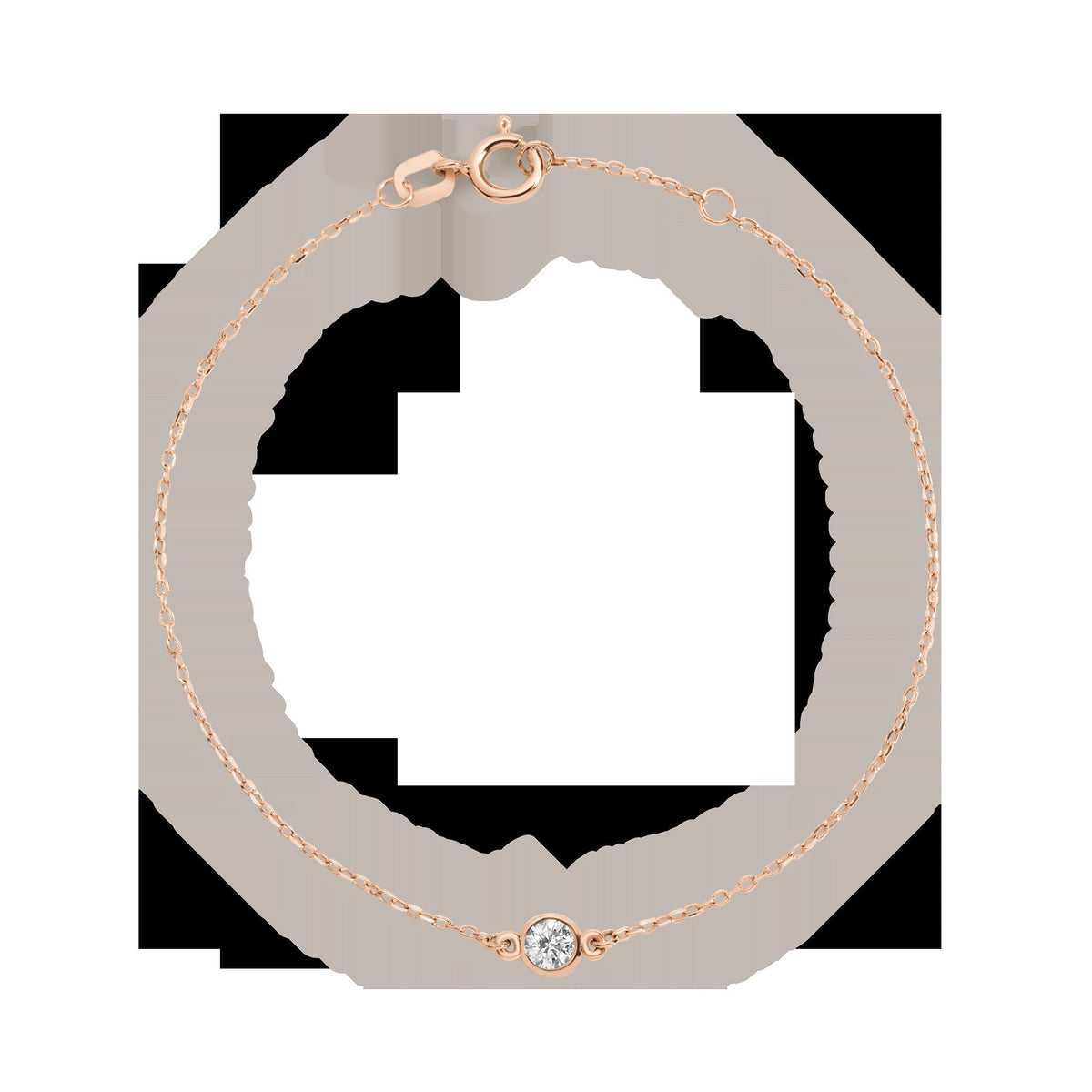Medium Lab Grown Diamond Bezel Bracelet