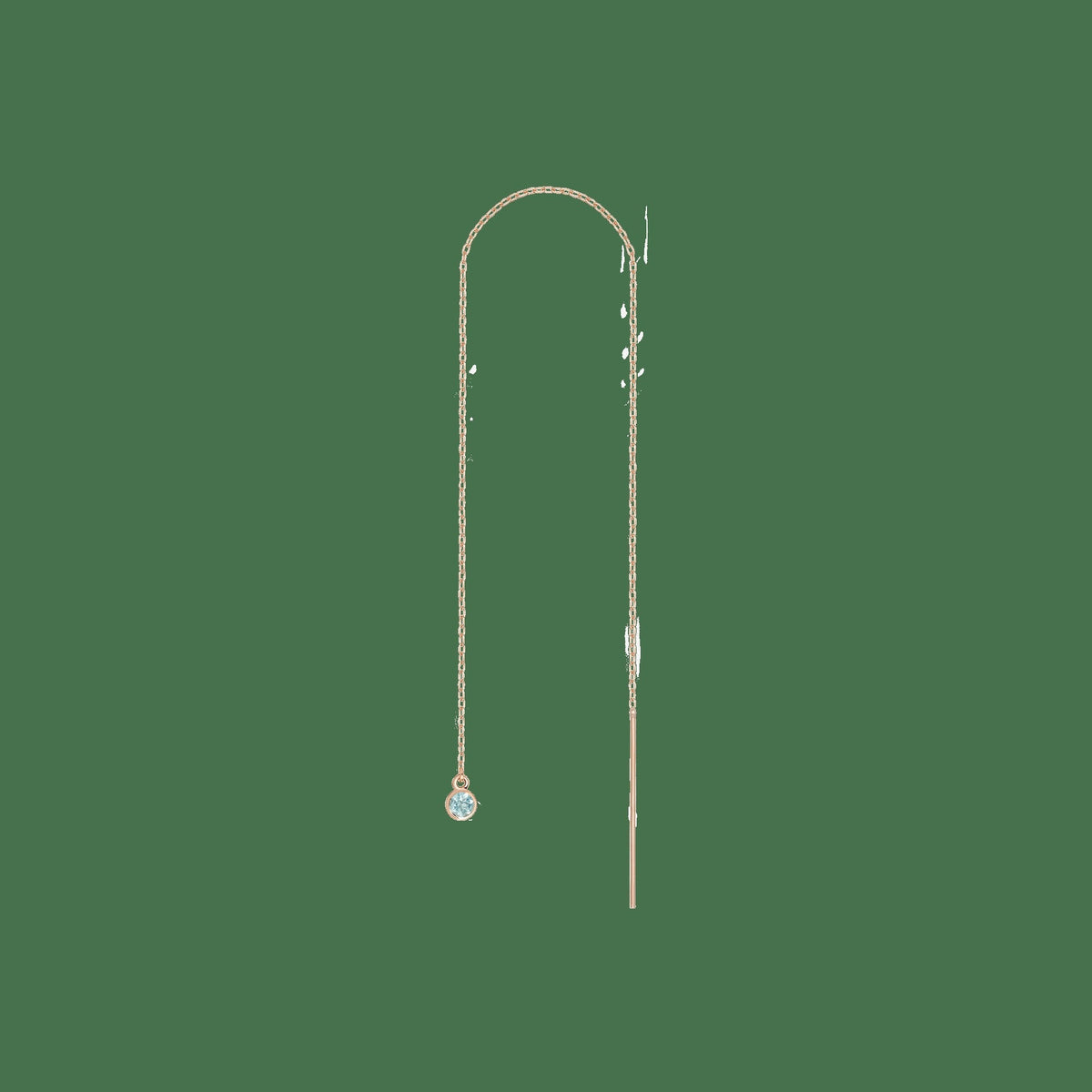 Birthstone Ear Chain Threader (Pair)