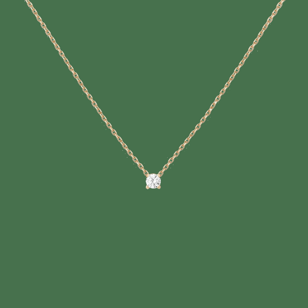 Lab Grown Diamond Solitaire Necklace