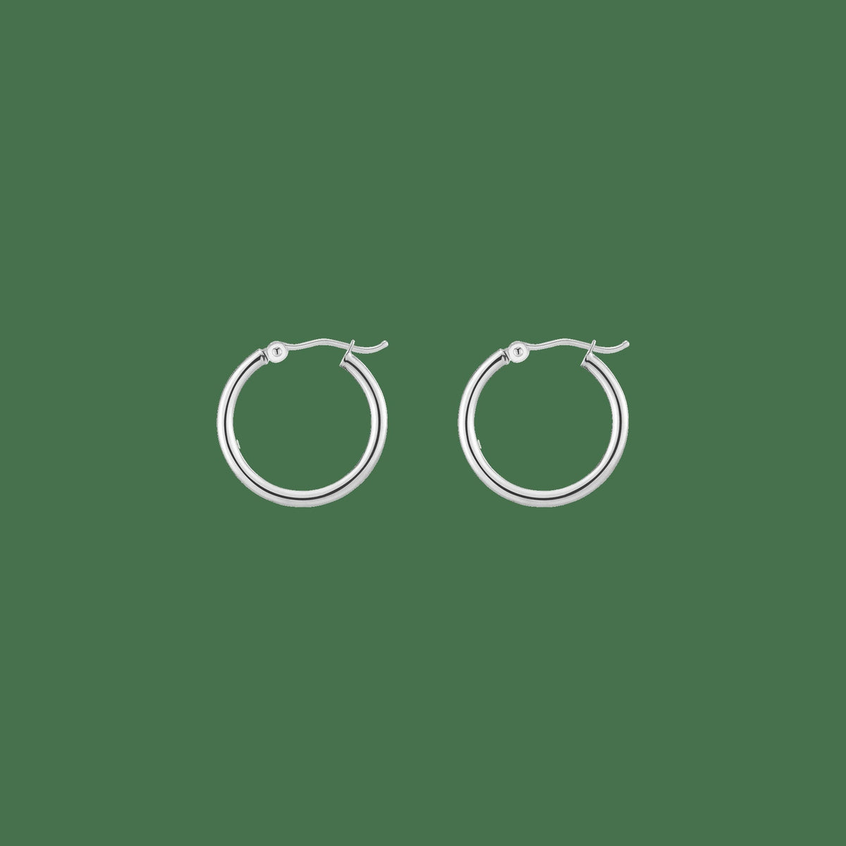 Gold Hoop Earrings - 2mm (20mm)