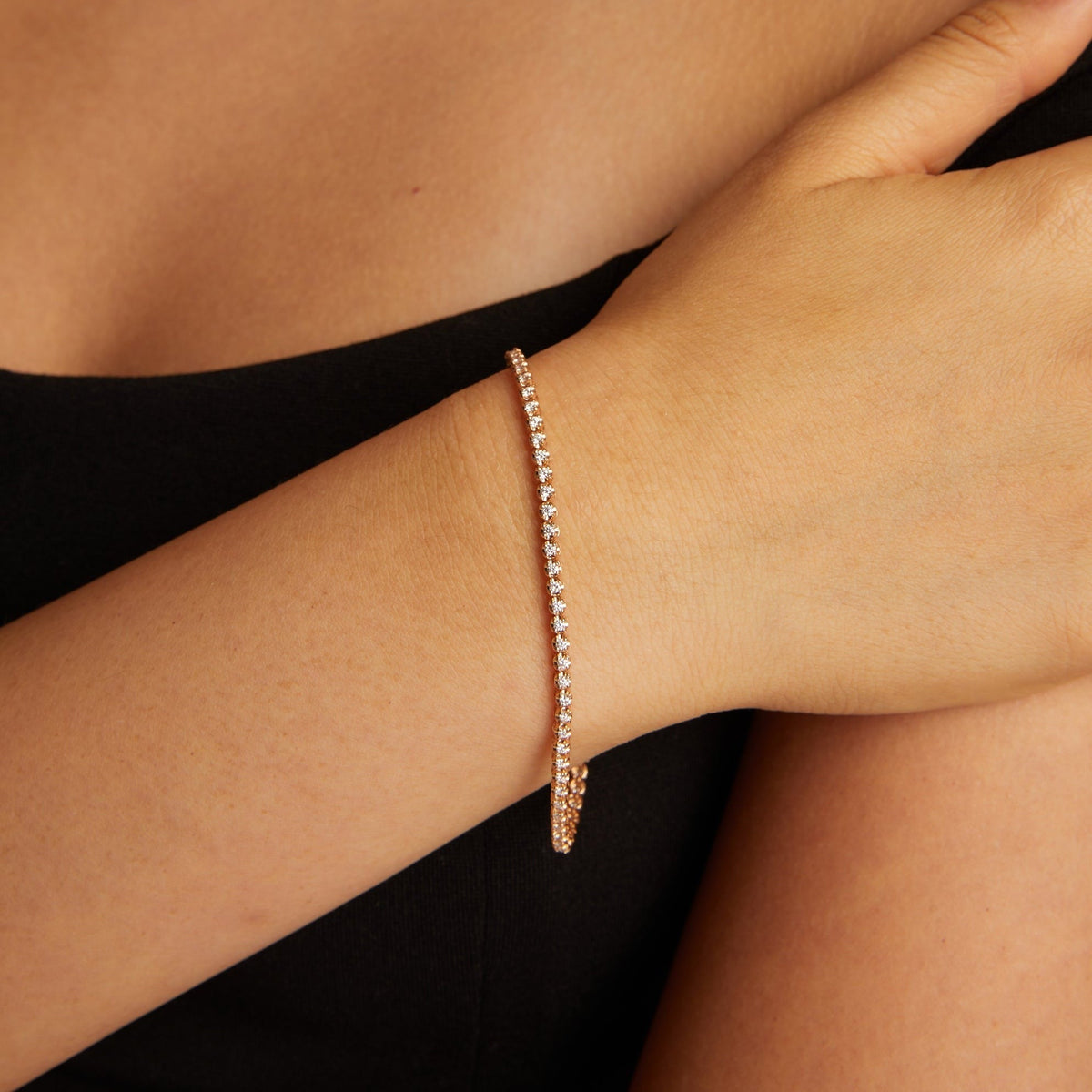 1ct Lab Grown Diamond Cupcake Tennis Bracelet