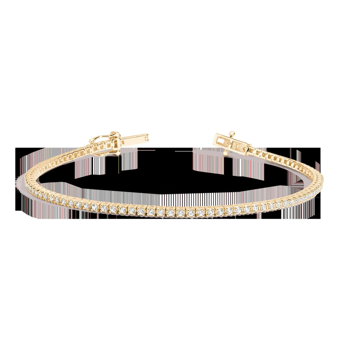 Petite Lab Grown White Sapphire Tennis Bracelet
