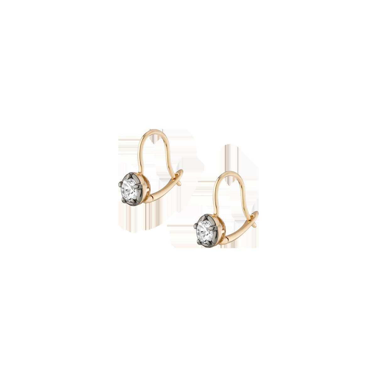 Black Rhodium Georgian Drop Earrings