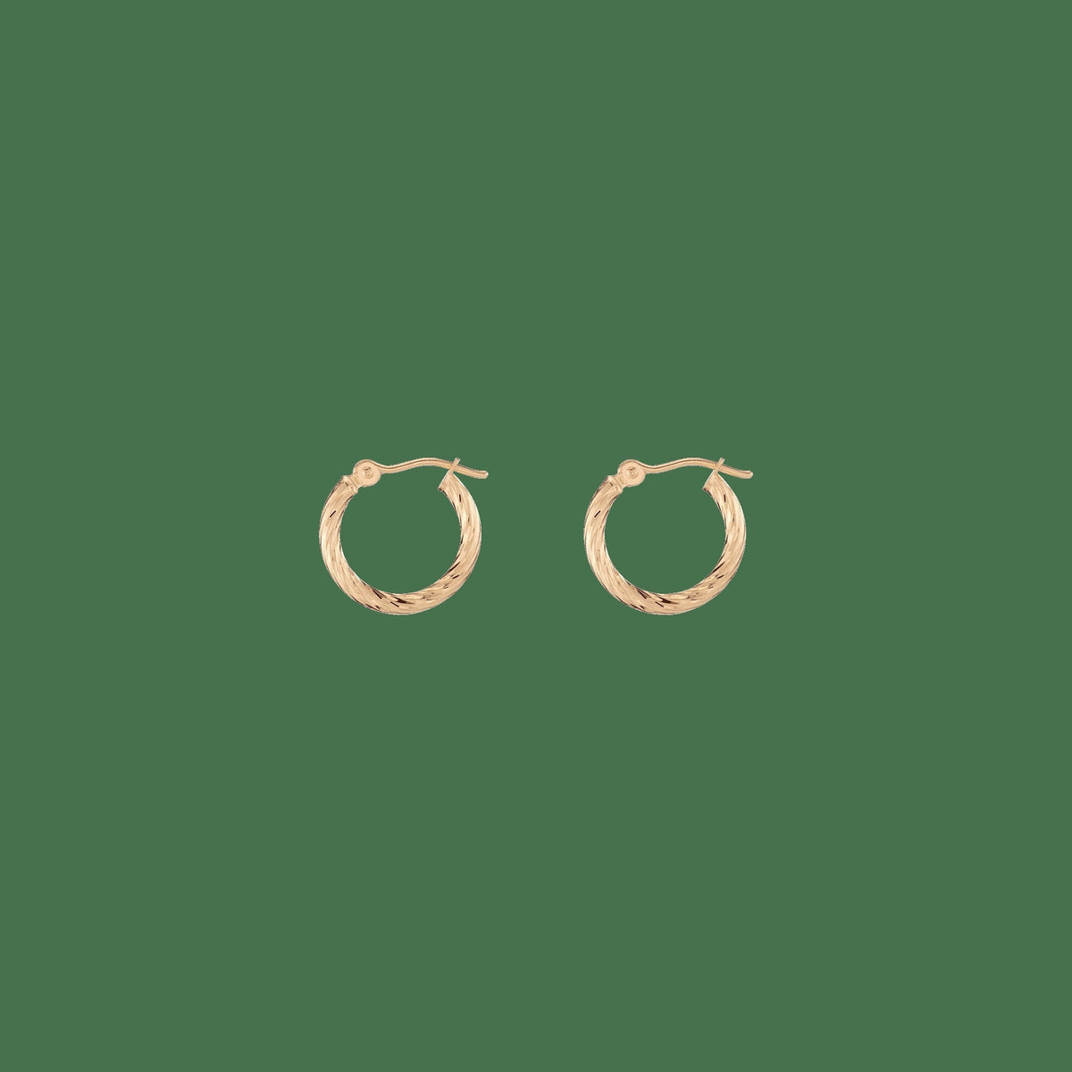Thin Twisted Hoop Earrings